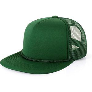 Men Mesh Snapback Trucker Flat Bill Foam Top Hat